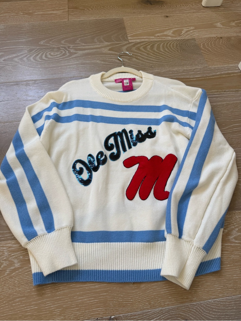 Queen of Sparkles Ole Miss Long Sleeve Sweater